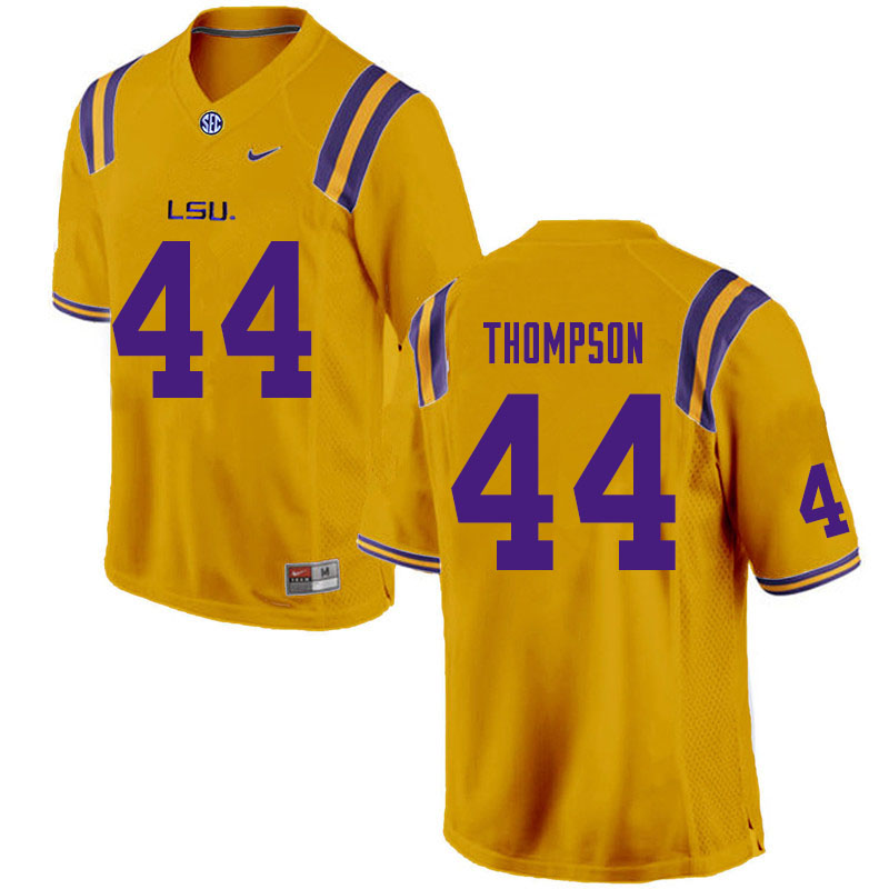 Men #44 Dylan Thompson LSU Tigers College Football Jerseys Sale-Gold